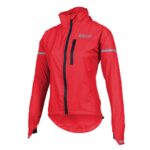 Red Cycling Hooded Jacket