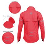 Red Cycling Hooded Jacket