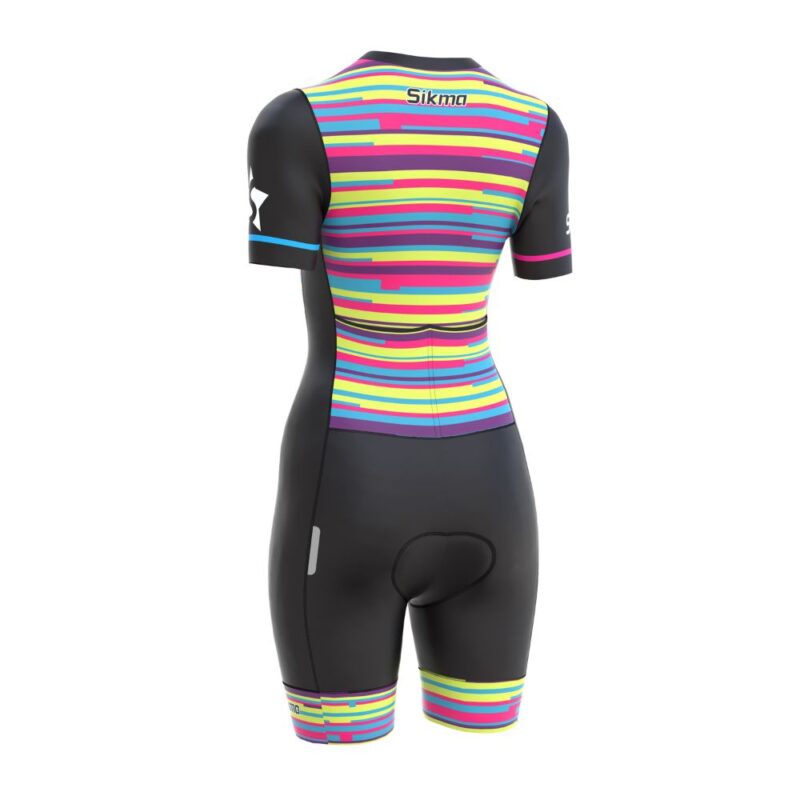 Black Multi Cycling Skinsuit