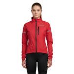 Women’s Girls Red Cycling Hooded Jacket | Waterproof Rain Coat for Bike Riding, Outdoor Sports & Casual Wear