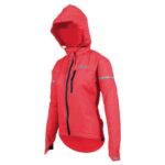 Red Cycling Hooded Jacket