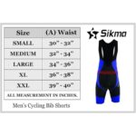 Men Bib Short Size Chart