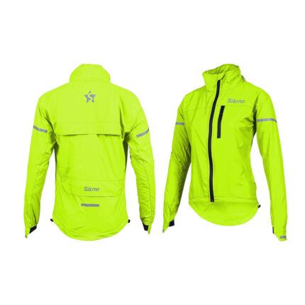 Women’s Fluorescent Cycling Hooded Jacket | Waterproof Rain Coat for Outdoor Riding & Sports