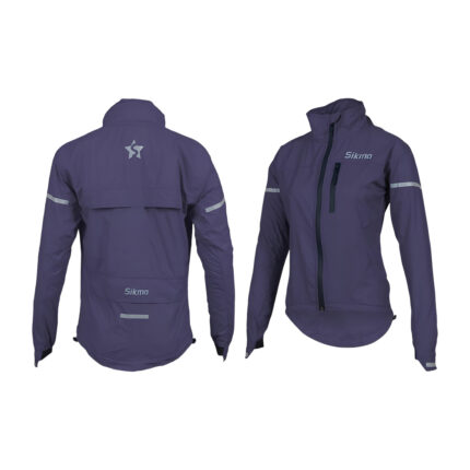 Women’s Girls Purple Cycling Hooded Jacket | Waterproof Windproof Bike Riding Coat for Outdoor Sports & Casual Wear