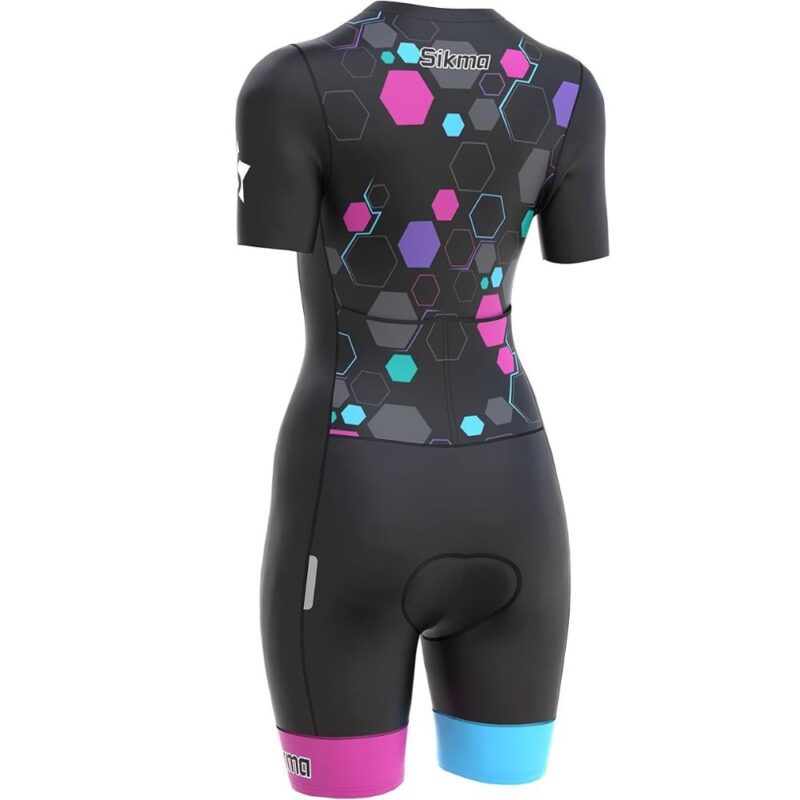 Black Pink Cycling Skinsuit