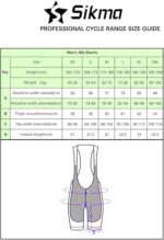 bib shorts size chart
