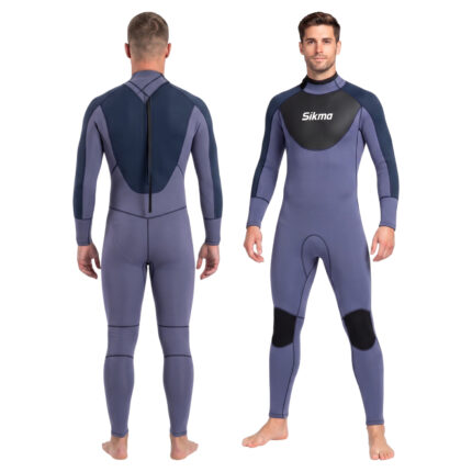 Sikma Men’s 3mm Neoprene Wetsuit | Full Body Diving Surfing Swimming Suit