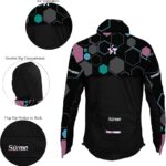 Women’s Black Cycling Hooded Jacket