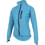 Women’s Sky Blue Waterproof Cycling Jacket with Hood