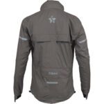 Women’s Gray Waterproof Cycling Jacket with Hood