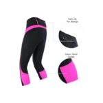 Women’s 3/4 Padded Cycling Shorts | Cool Max Anti-Bacterial Leggings for Gym, Run & Biking