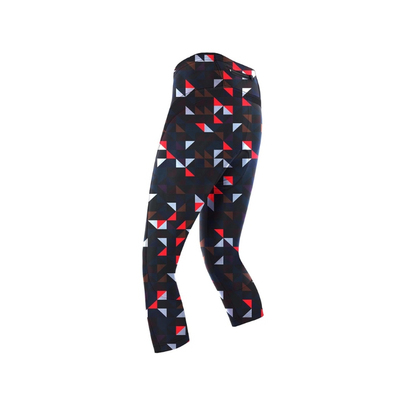 Ladies 3/4 Bike Shorts | Padded Athletic Leggings for Cycling, Gym & Running