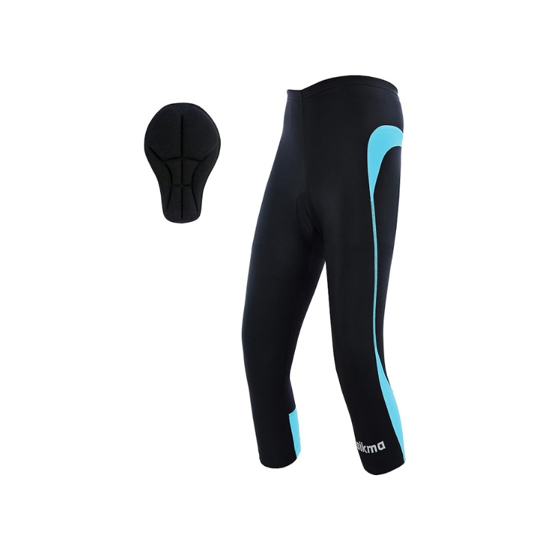 Ladies Cycling Leggings 3/4 | Padded Shorts for Running, Gym, and Bike Riding