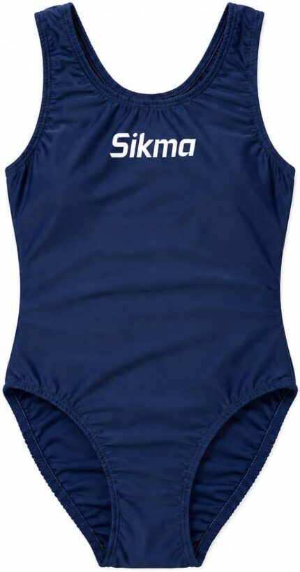 Sikma Women's One Piece Swimsuit Athletic Racing Swimwear Tummy Control Bathing Suit for Training Beach Pool