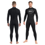 Sikma Men’s Black 3mm Neoprene Wetsuit | Full Body Diving Surfing Suit