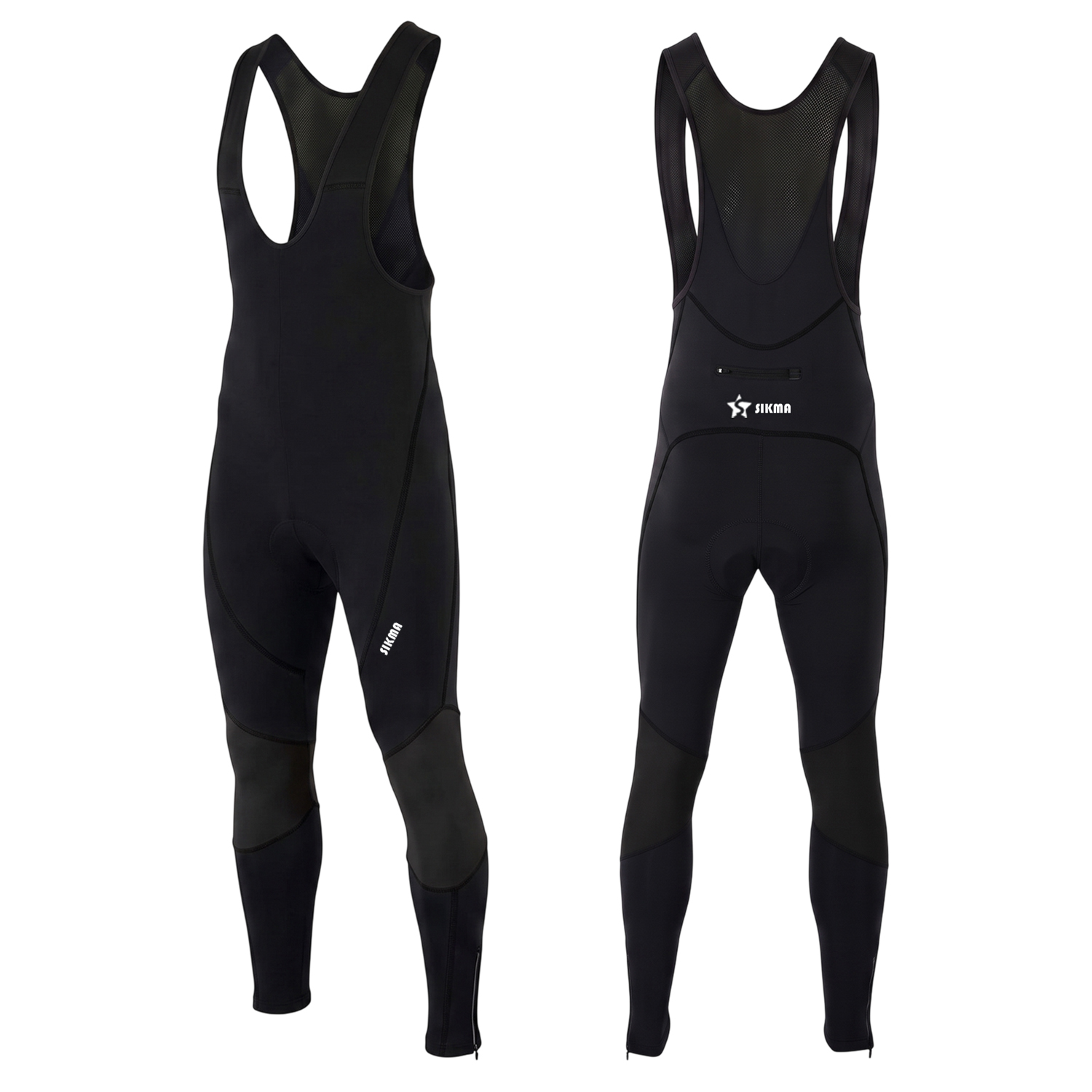 Sikma Men’s Thermal Cycling Bib Tights | 3D Padded Winter Leggings Sikma Men’s Thermal Cycling Bib Tights | 3D Padded Winter Leggings