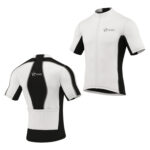 Sikma Men’s White Short Sleeve Cycling Jersey | Breathable Bicycle Sportswear Shirt