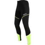 Sikma Men’s Winter Cycling Tights | High-Vis Yellow Thermal 3D Coolmax Padded Biking Trousers