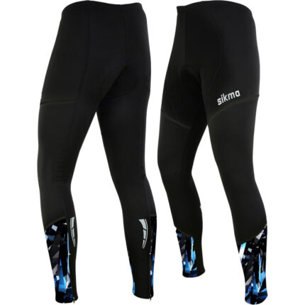 Sikma Men’s Winter Cycling Tights | Thermal 3D Coolmax Padded Biking Leggings & Trousers